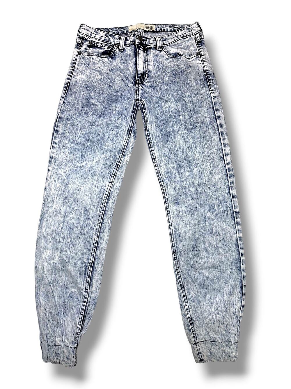 Rustic Dime Made In Los Angeles Acid-Wash Mid-Rise Jogger Jeans Size 32